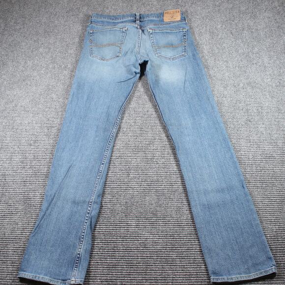 Hollister Jeans Men’s 32x36  Slim Straight Light Wash Stretch Denim - Picture 5 of 11